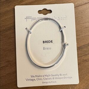 Bride silver bracelet bridal shower gift wedding gift